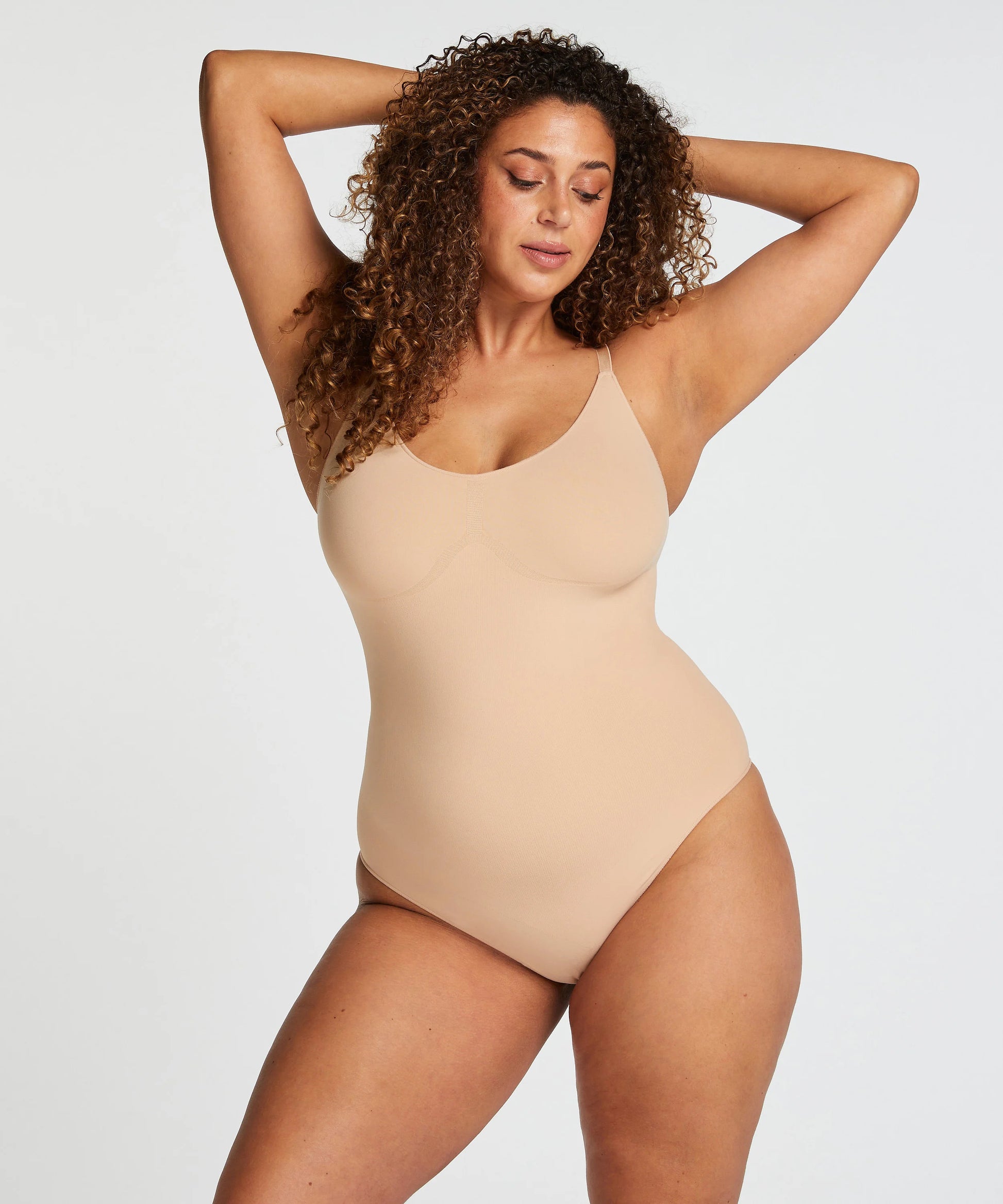 Dimmkof thong bodysuit sculpting shapewear tummy control seamless bodysuits ribbed spandex stretchy body shaper bodysuit