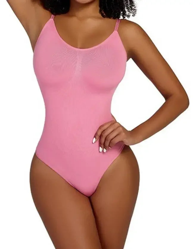 Dimmkof thong bodysuit sculpting shapewear tummy control seamless bodysuits ribbed spandex stretchy body shaper bodysuit